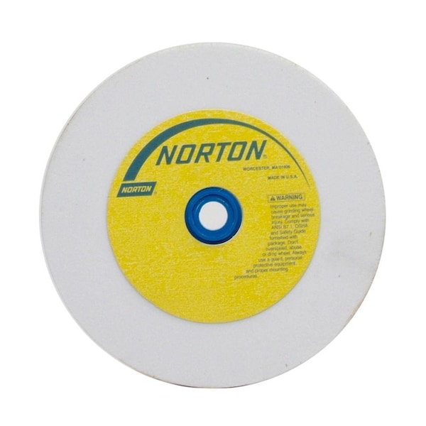 Norton Co Bench & Pedestal Wheel, High Speed, White Aluminum Oxide, 8 x 1 x 1 Extra Fine 150, Max RPM: 3600 076607-88283 - main